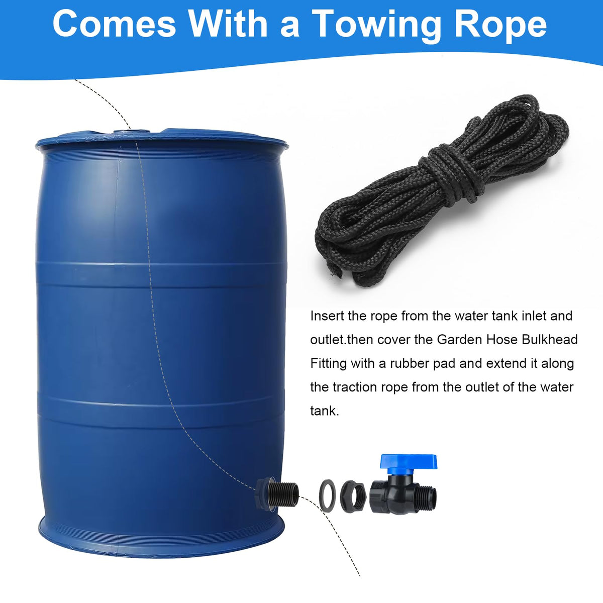 VYH thread-seal-tape-included ensures watertight seal during setup.