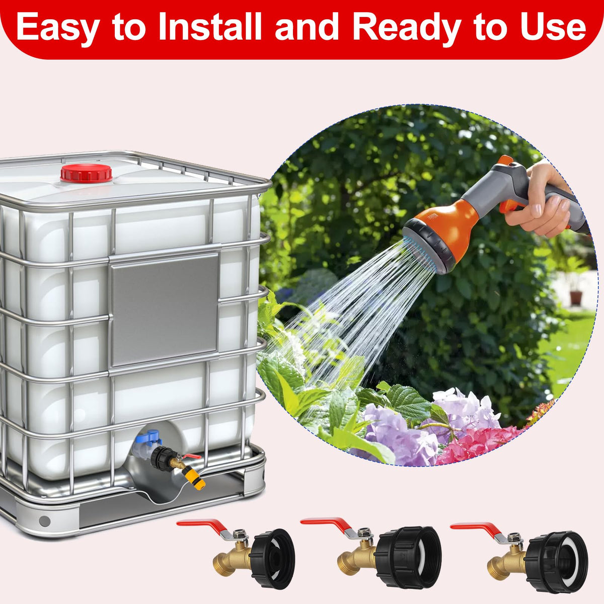 VYH tote adapter set components shown for a complete kit