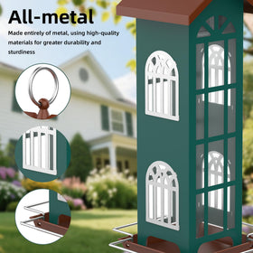 VYHAG easy-clean bird feeder with bolt disassembly enables quick cleaning.