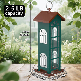 VYHAG weatherproof bird feeder resists rain for year-round use.