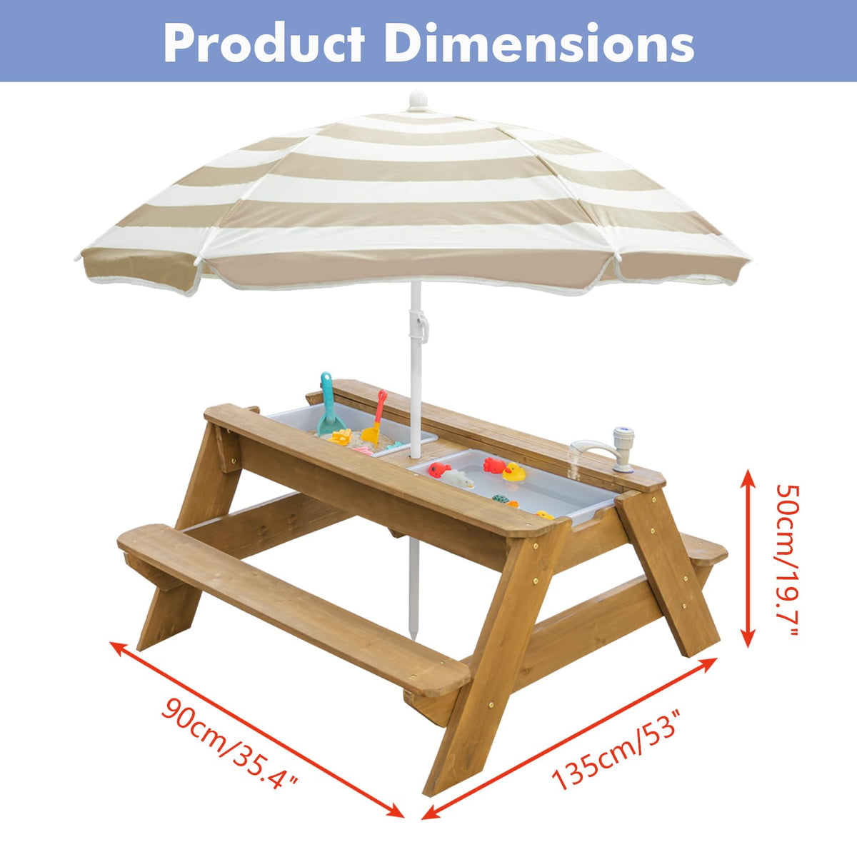 Vyomama outdoor dining and play area suitable for up to four kids