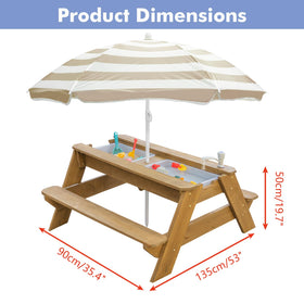 Vyomama outdoor dining and play area suitable for up to four kids