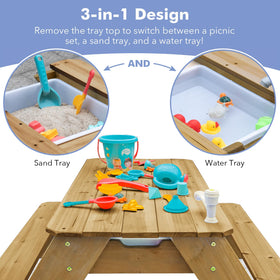Vyomama sand bin inside the table ready for creative play experiences