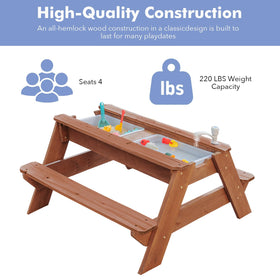 VYOMAMA table seats up to four children for group outdoor fun.
