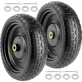 Vypart 13in flat-free wheel assembly for Gorilla Carts improves stability during hauling