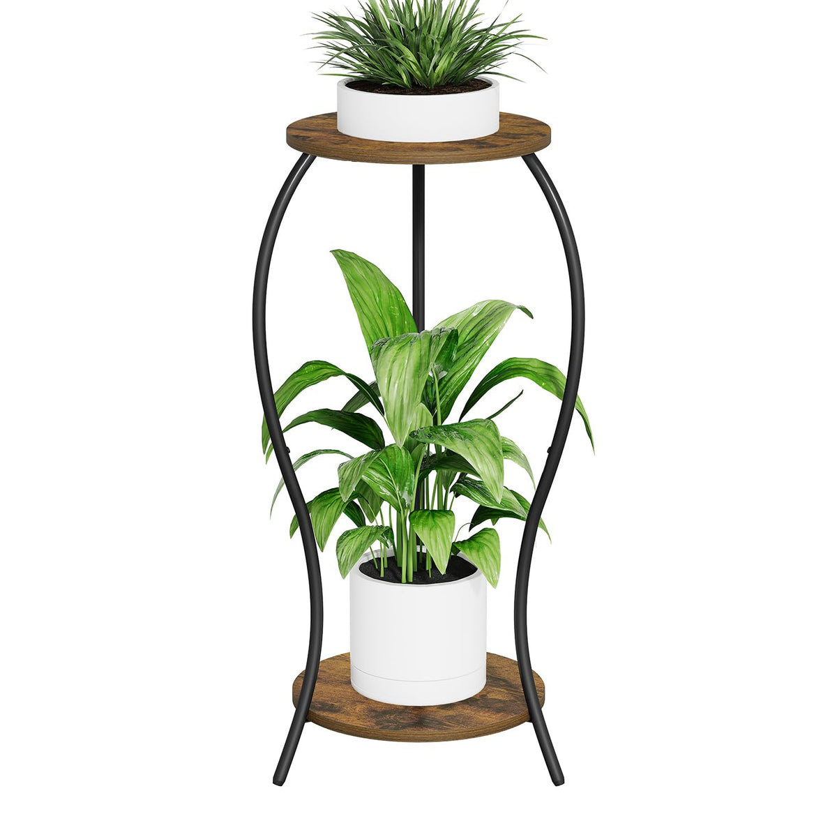 VYUOL end-table function with plants and decorative items in a compact footprint.