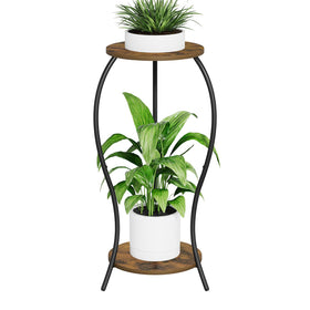 VYUOL end-table function with plants and decorative items in a compact footprint.
