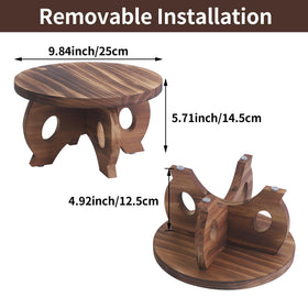 VZODESR tabletop decor stand perfect for pots, art, or desserts.