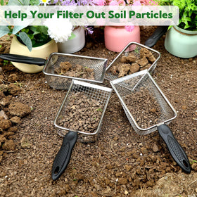 VZZNN 5mm mesh sieve handles coarser materials like sand and gravel.