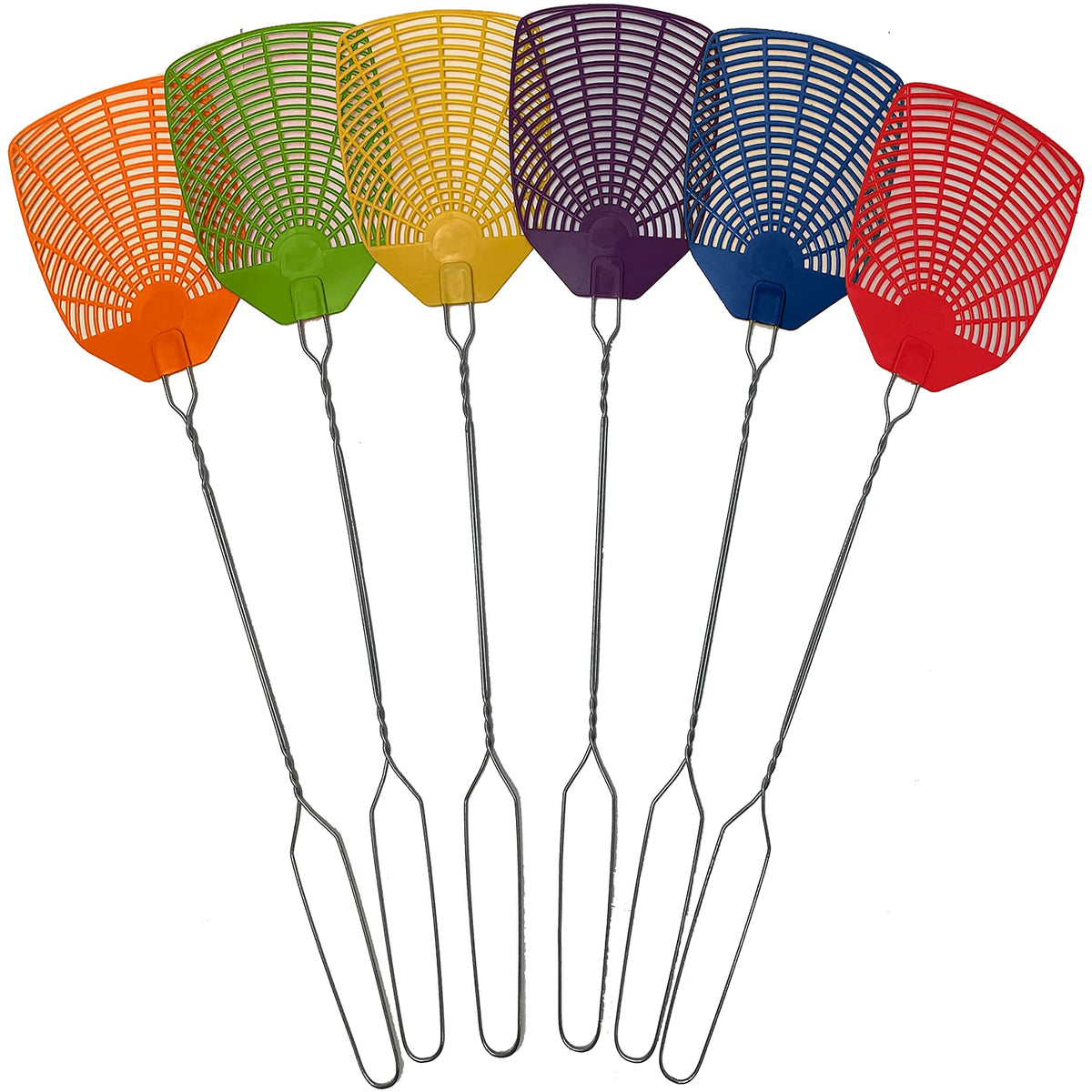 W4W bug swatter with 16-inch handle and large head for easy indoor or outdoor use