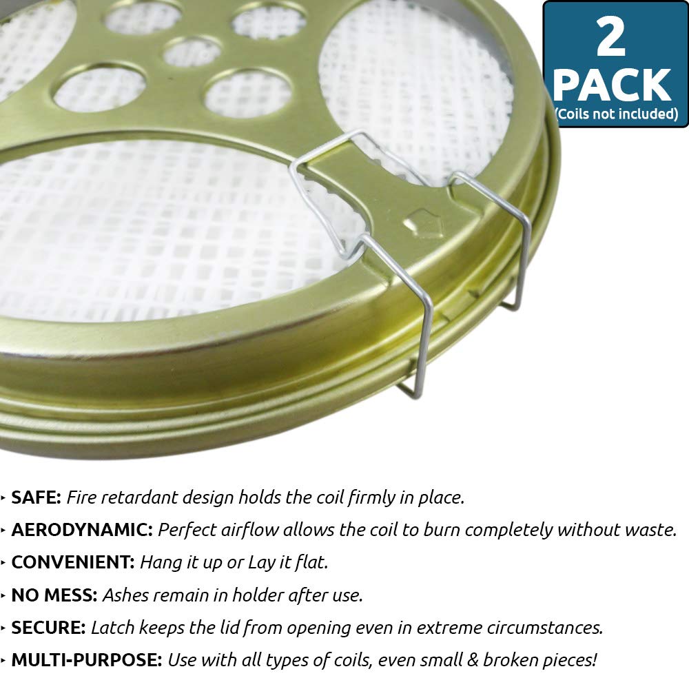 W4W bottom-tray coil holder showing easy ash disposal after use