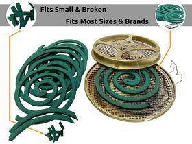 W4W outdoor coil holder attached to deck, designed for steady burn