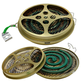 W4W portable mosquito coil holder 2-pack on patio for outdoor evenings