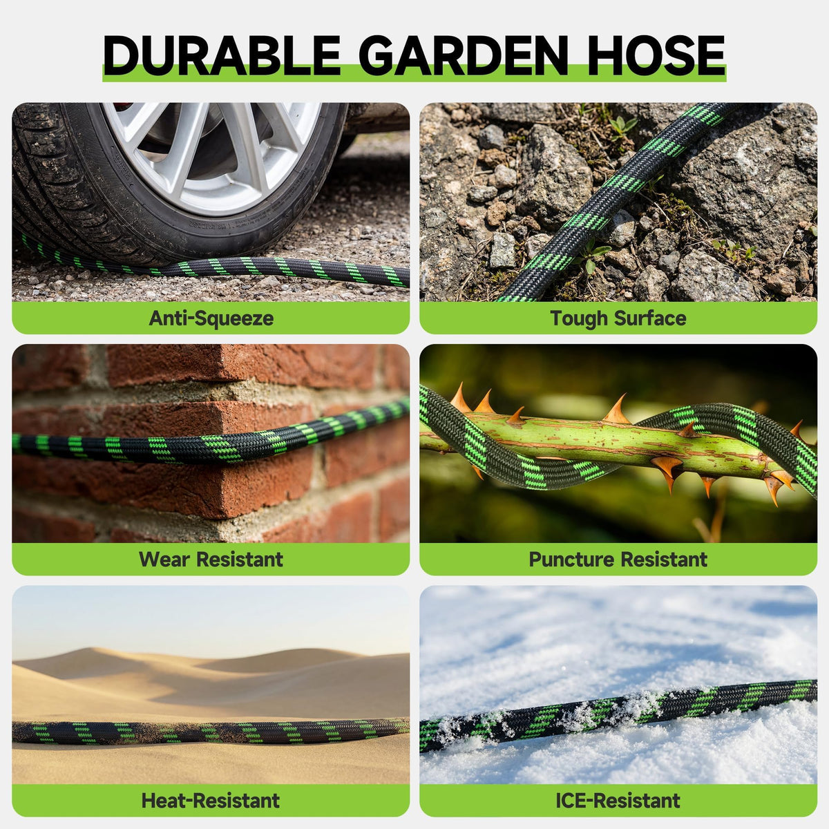 Wabolay high-pressure weather-resistant hose withstands rugged outdoor use