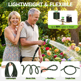 Wabolay lightweight nonexpandable hose for easy handling and rewinding