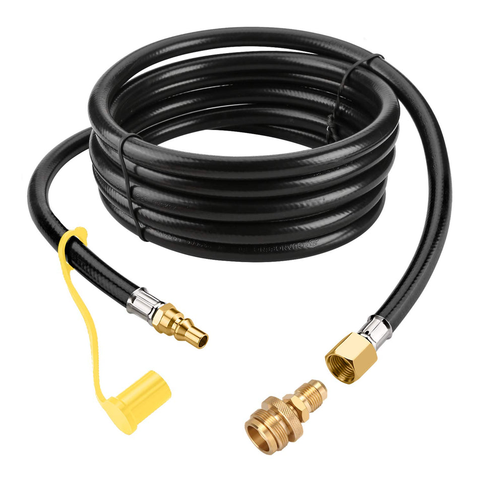 WADEO 12 ft hose connects RV to grill for outdoor cooking