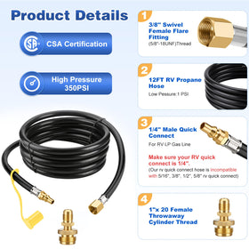 WADEO brass adapter end creates a secure, leak-free connection