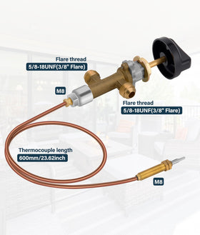 WADEO brass control valve close-up highlighting robust build quality