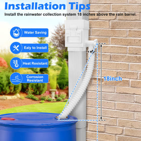 WADEO rainwater diverter debris trap reduces clogs during rainy days