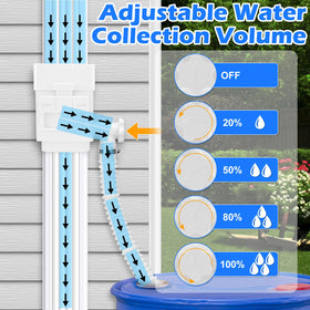 WADEO rainwater diverter with adjustable flow to prevent overflow