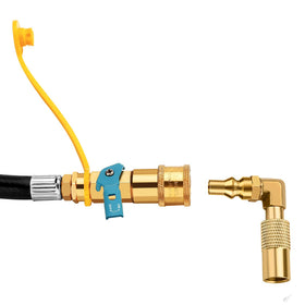 WADEO RV propane hookup with quick connect for portable grilling on the go