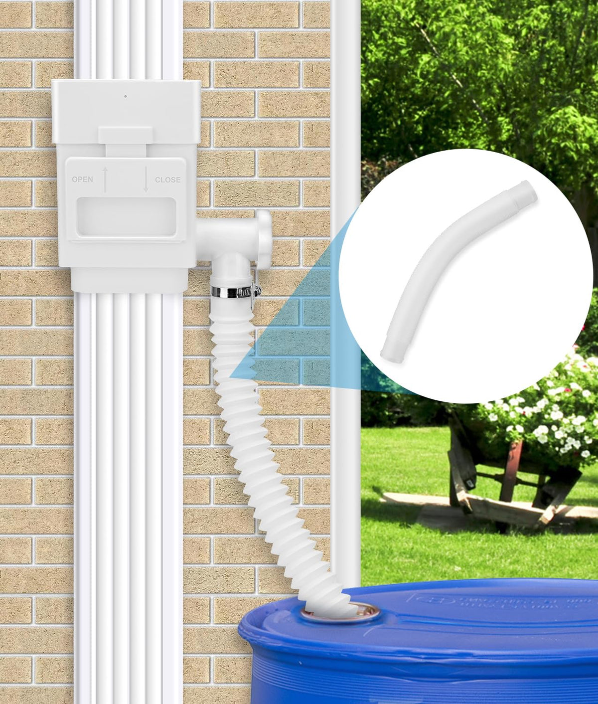 WADEO UV-resistant-material close-up underscores long-lasting outdoor use.