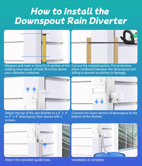WADEO built-in water flow control aids quick adjustments during heavy rain.
