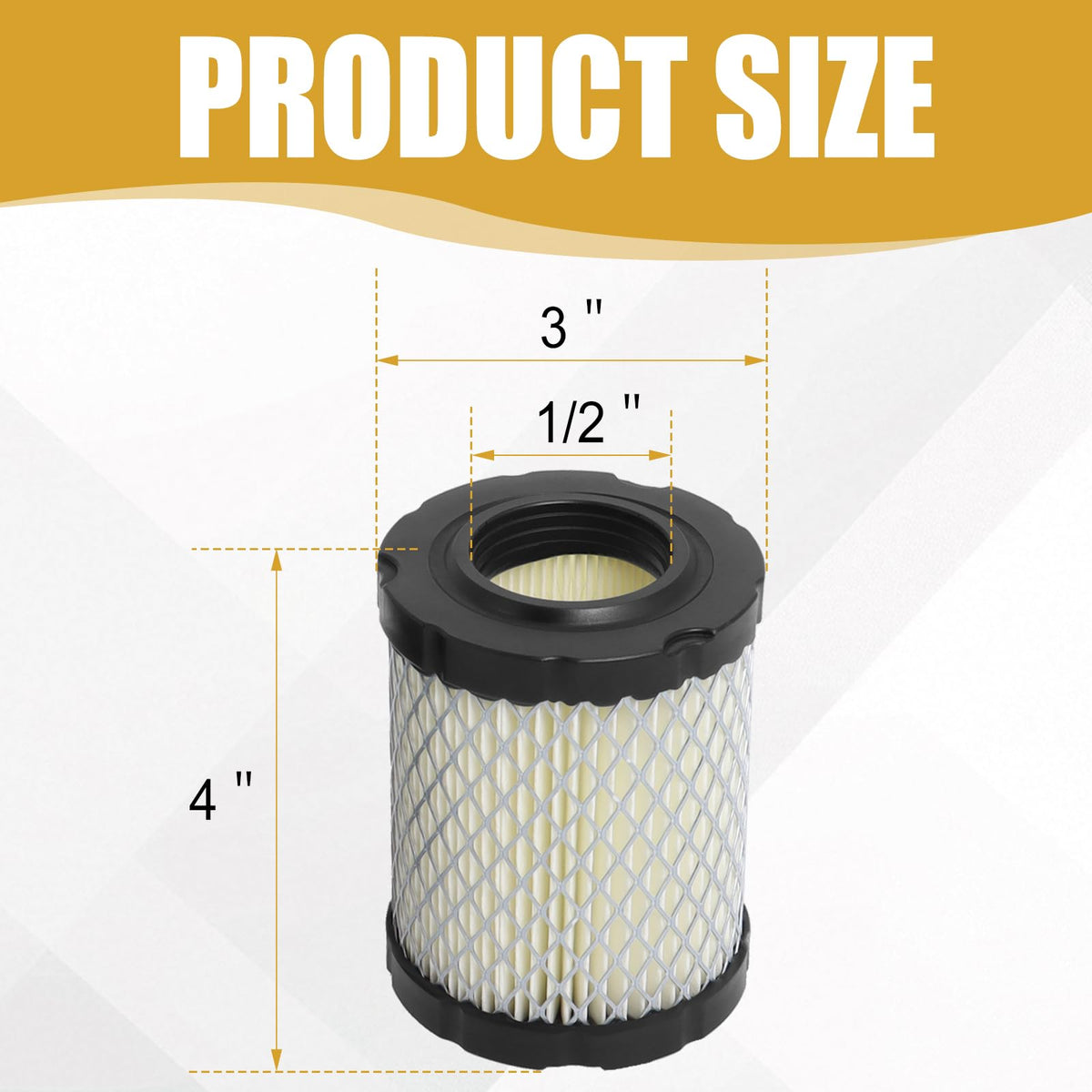 Wadoy 591383 air filter close-up highlighting filtration media details.