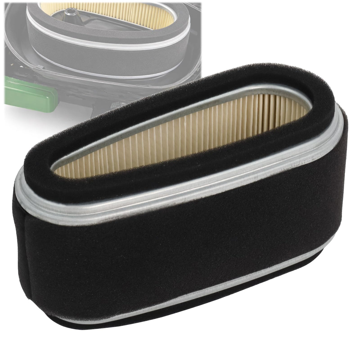 Wadoy air filter for John Deere M97211 M74285 maintains clean airflow for smooth mowing.