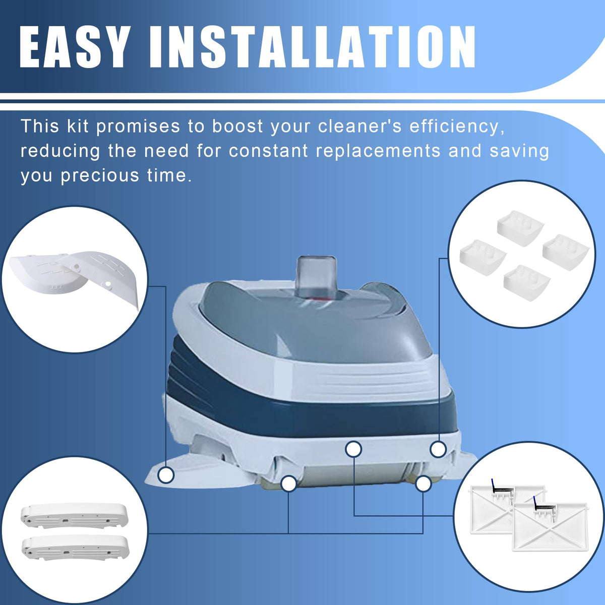Wadoy AXV414P pod shoes 4-pack enhance traction and longevity on pool floors.