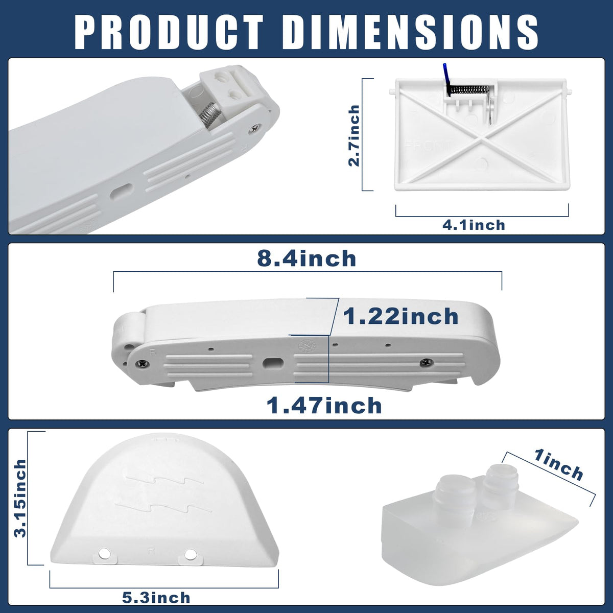 Wadoy AXV417WHP right swing replacement for consistent navigation and debris pickup.