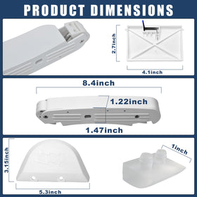Wadoy AXV417WHP right swing replacement for consistent navigation and debris pickup.