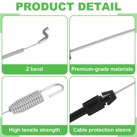Wadoy Z-bend end detail on traction cable showing secure attachment