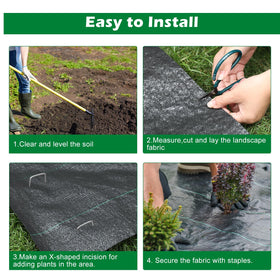 WAENLIR landscape fabric used in garden beds and walkways