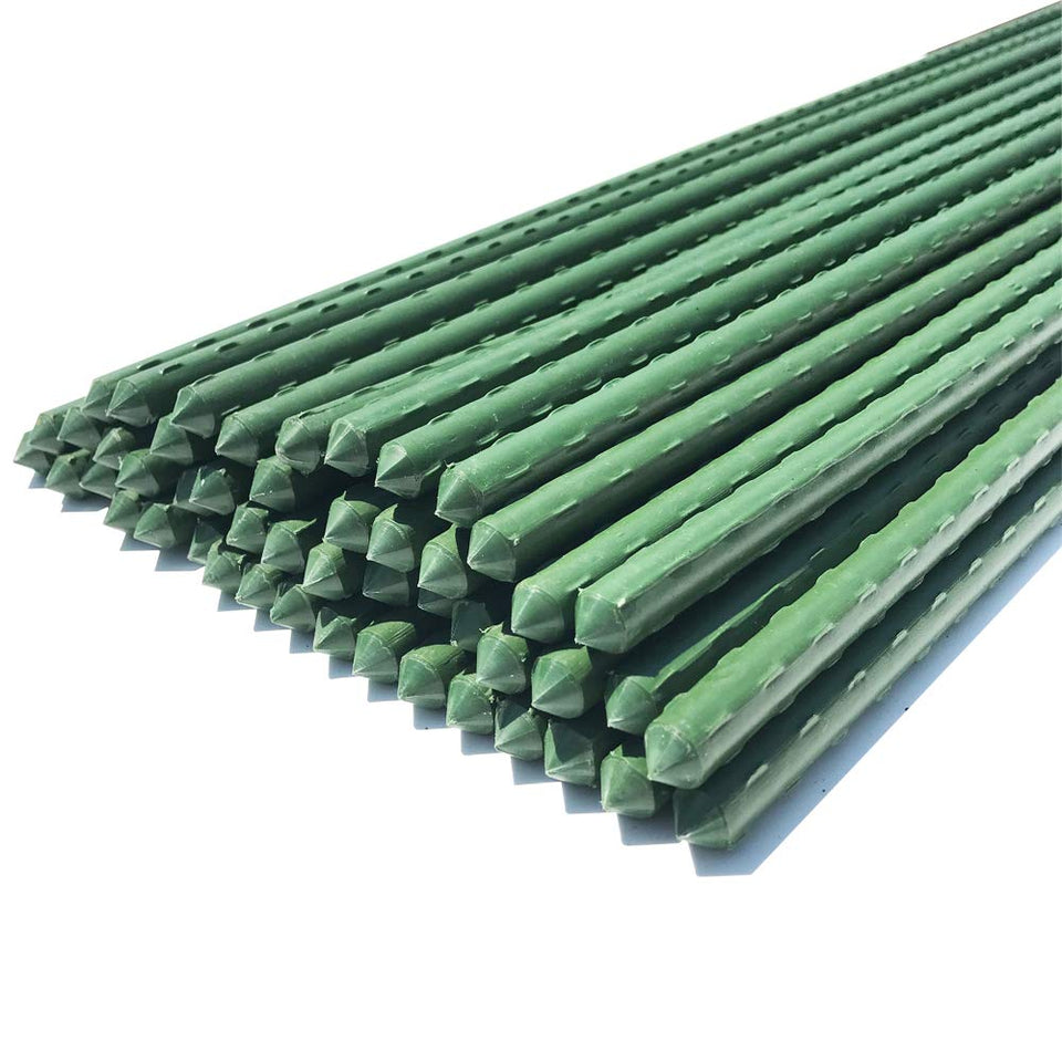 WAENLIR garden stakes 57 inch tall with durable coating for outdoor plant support.