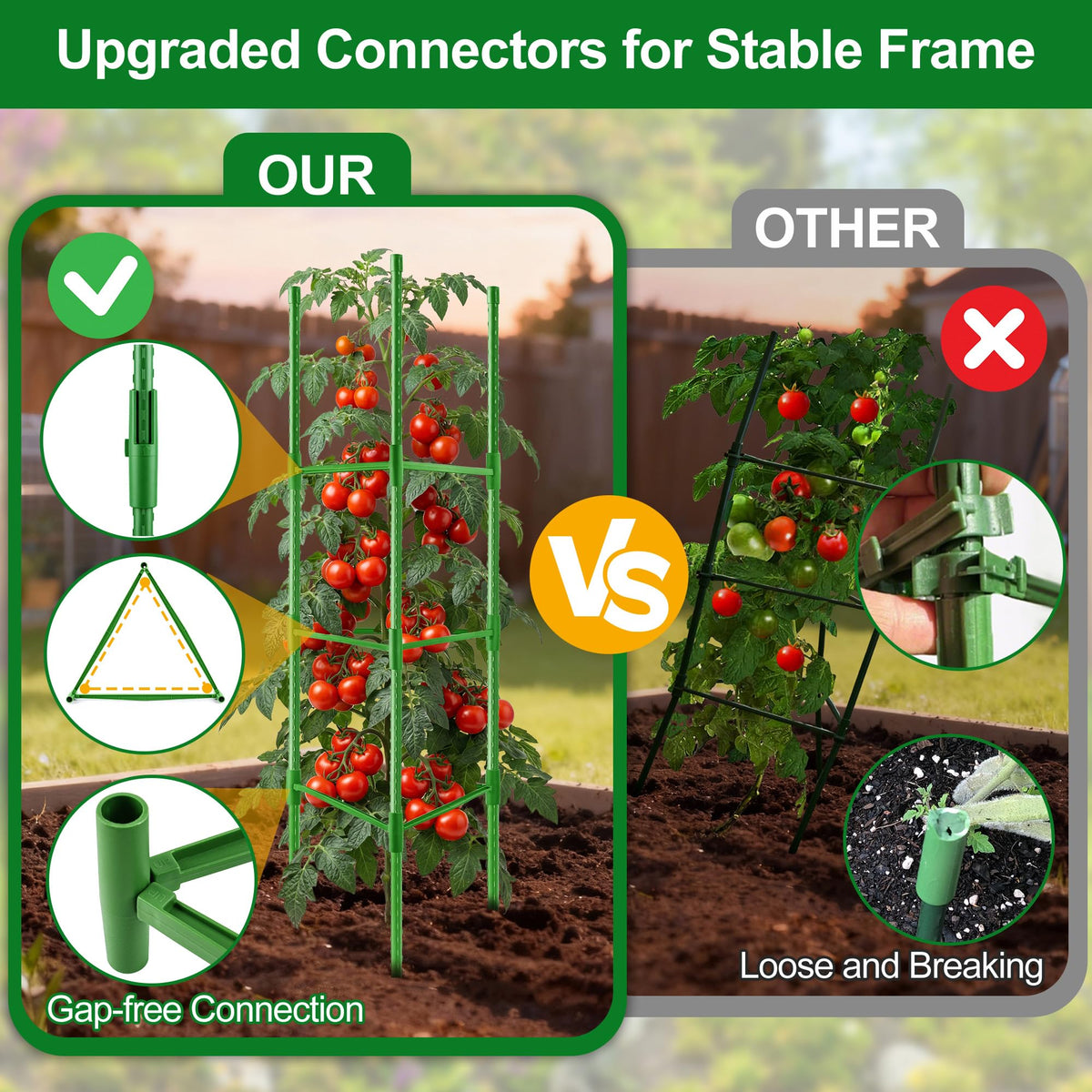 WAENLIR plastic-coated steel trellis resists weather and bending