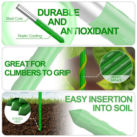 WAENLIR ridged plant-support stakes help climbing plants grip and train.