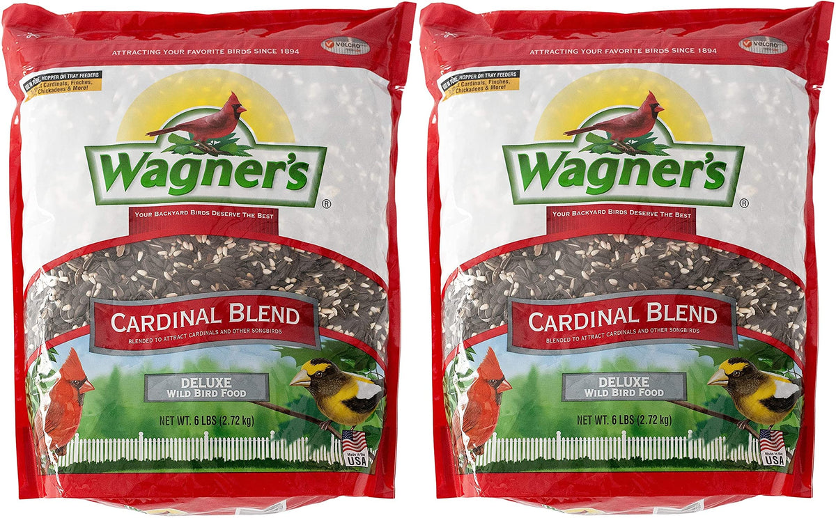 Wagner's Cardinal Blend 6 lb bag front view, reseal ready