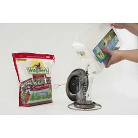 Wagner's Cardinal Blend black oil sunflower seeds closeup providing energy.