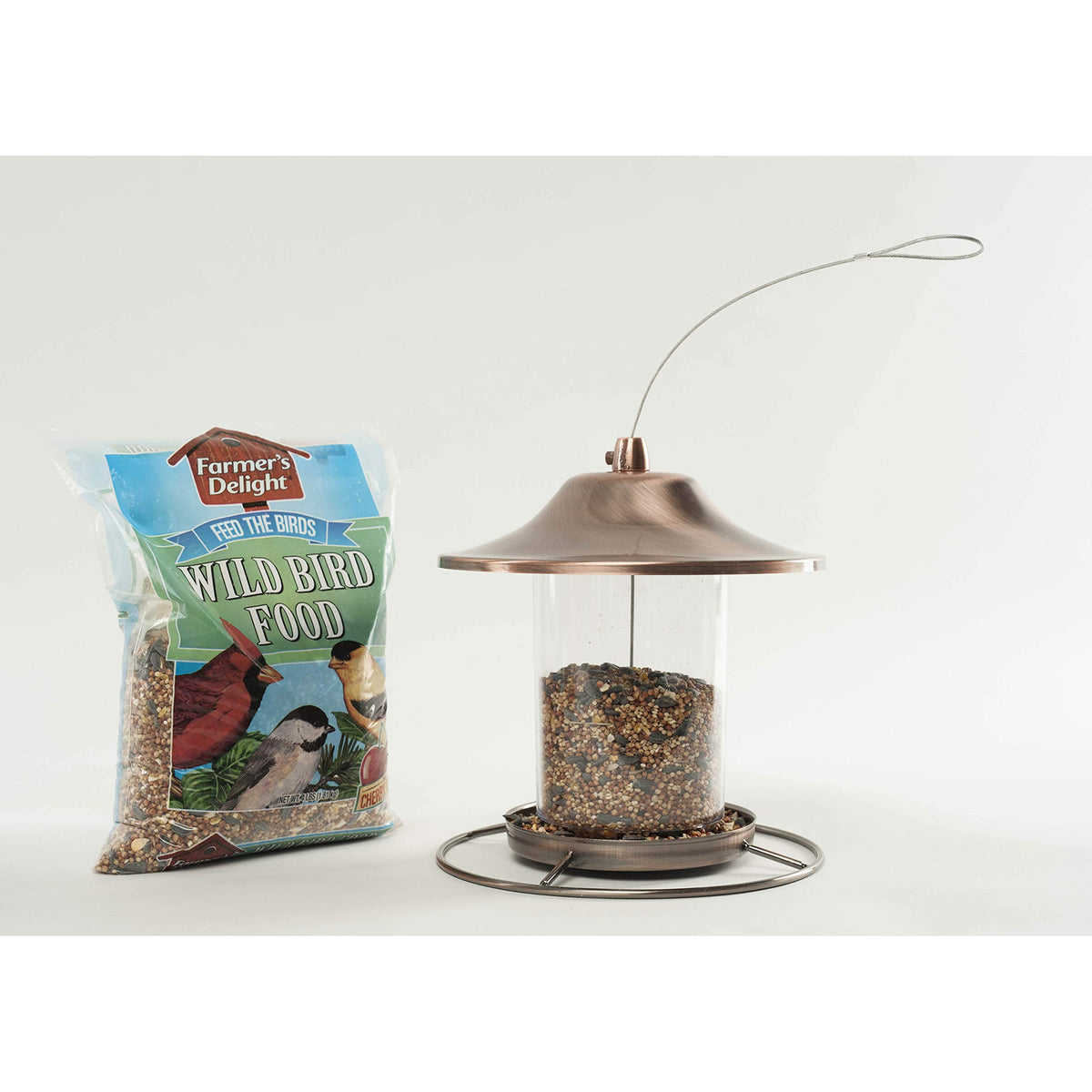 Wagner's Farmer's Delight birds at feeder enjoying cherry aroma