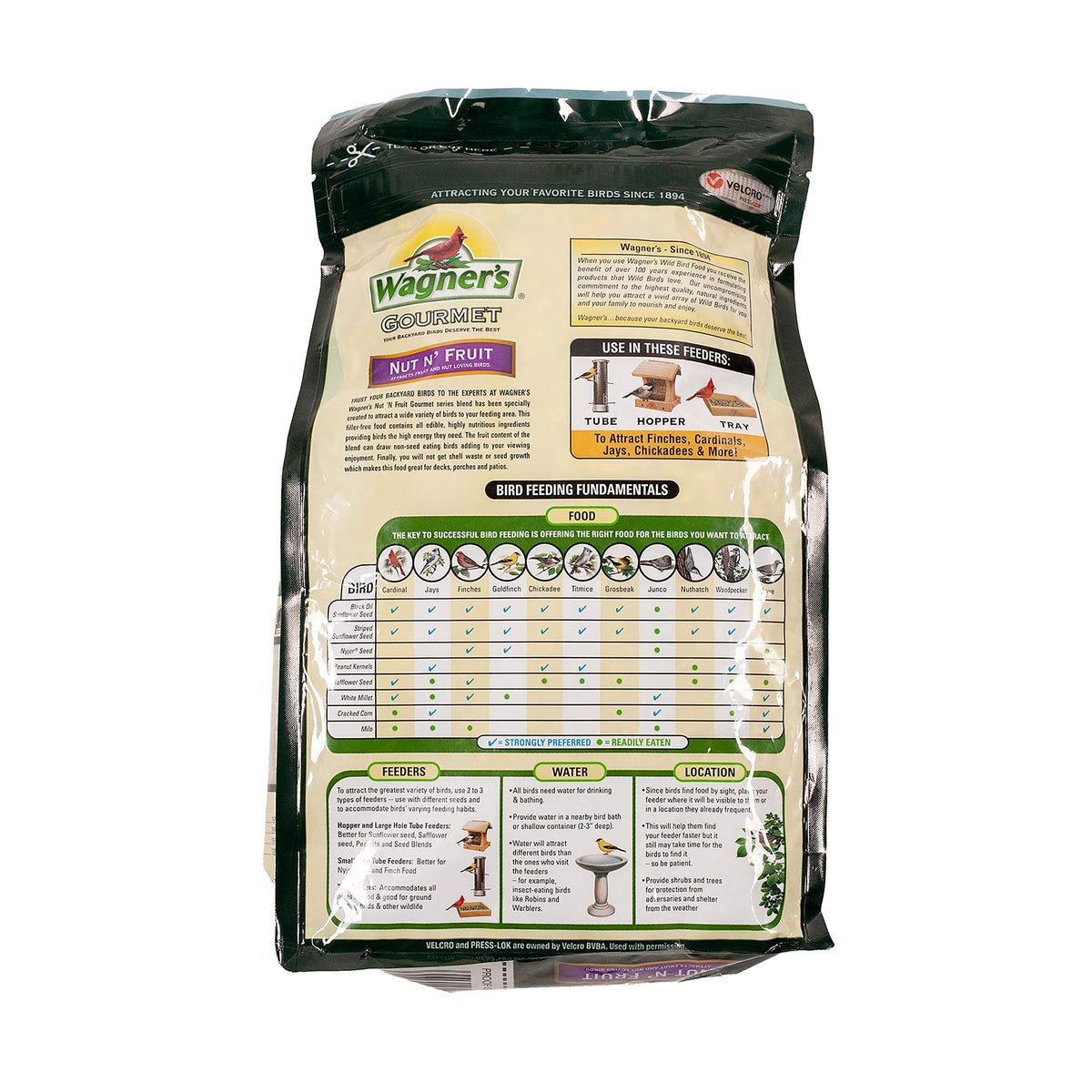 Wagner's fruit and nut blend close-up highlights natural ingredients for healthy energy.