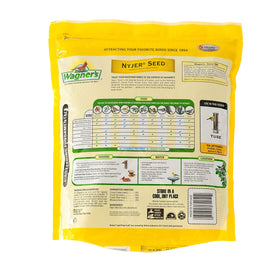 Wagner's Nyjer Seed bag with reclosable slider helps keep seed fresh