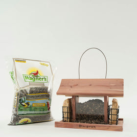5-pound Wagner's striped sunflower seed bag ready for seasonal bird feeding.