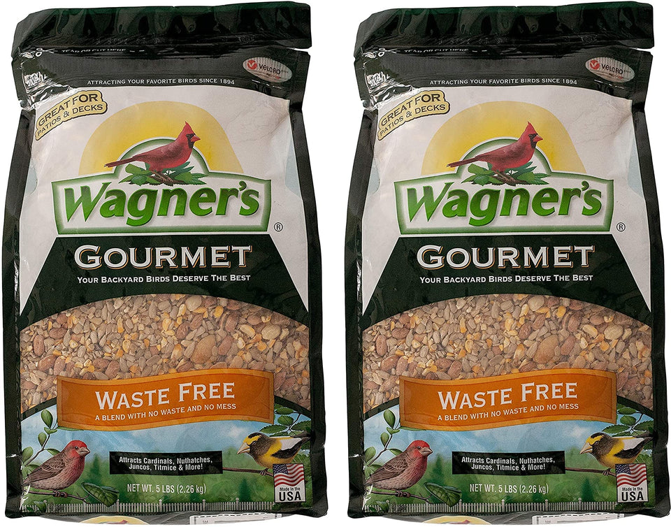Wagner's Waste Free Gourmet 2-Pack front view shows compact packaging for easy storage and feeding.