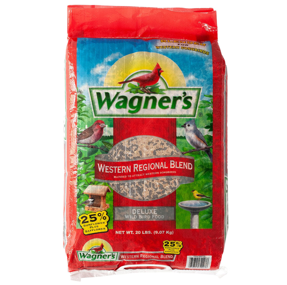 Wagner's Western Regional Blend attracts western songbirds to your feeder.