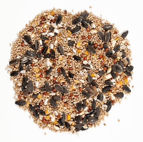Wagner's feeder-ready seed mix suitable for tube, hopper, or platform feeders.