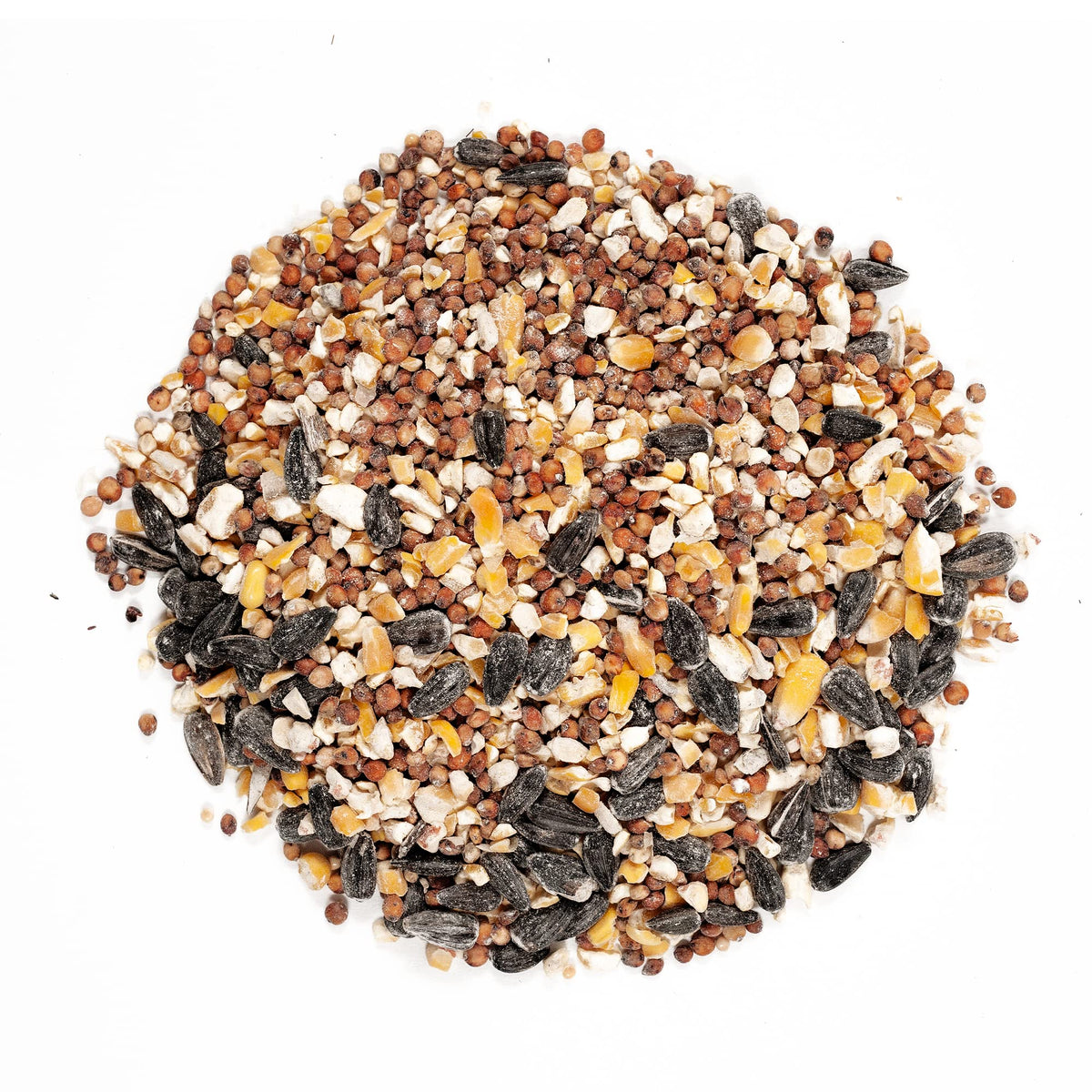 Wagner's Wild Bird Food shown for tube, hopper, or platform feeders.