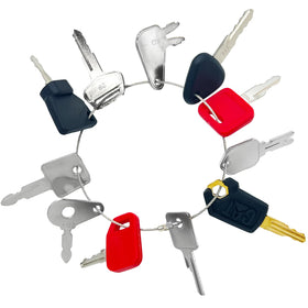 WAH LIN PARTS 11-piece master key set for heavy equipment, versatile ignition options.