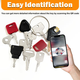 WAH LIN PARTS customizable key rings organize spare machine keys.