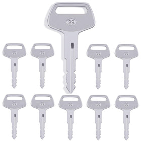 WAH LIN PARTS ignition key 10-pack for Komatsu, ideal for quick replacements.